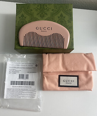 #ad Gucci Beauty Pink Pouch Comb in Package $19.84