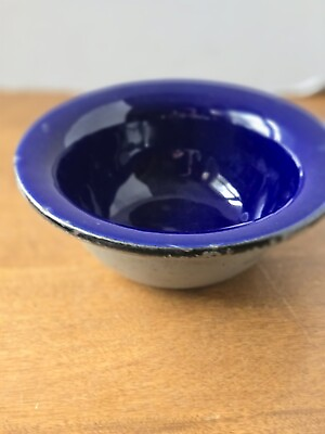 #ad Blue Enameled Cast iron bowl With Tapered Rim $83.73