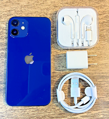 #ad Apple iPhone 12 Blue 64GB Factory Unlocked Good Condition $249.95