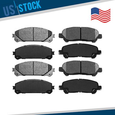 #ad For 2008 2011 2012 2013 Toyota Highlander Front and Rear Ceramic Brake Pads New $32.51