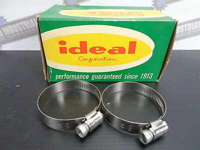 #ad 2 pcs. Vintage HY GEAR 5232 Stainless Hose Pipe CLAMPS 1 1 2quot; to 2quot; NEW #32 $4.99