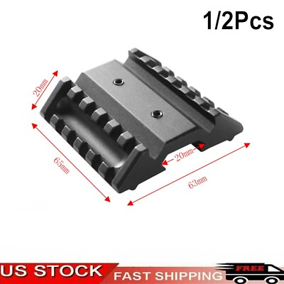 #ad 45 Degree Offset Dual Side Rail Angle 6 Slot Mount Tactical Accessory Rail Mount $19.99