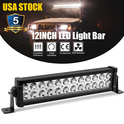 #ad 12quot; inch LED Work Light Bar Combo Spot Flood Driving Truck Off Road Car SUV ATV $18.99