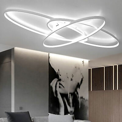 #ad #ad Geometric LED Ceiling Light Living Room Chandelier Flush Mount Lamp Fixture $42.00