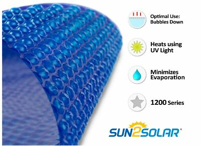 #ad Sun2Solar 1200 Series Round Swimming Pool Solar Cover Blanket Choose Size $299.99