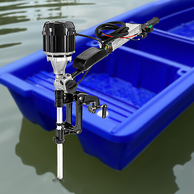 #ad 48V 1000W Electric Outboard Motor Aluminum Alloy Trolling Motor Boat Engine $318.00