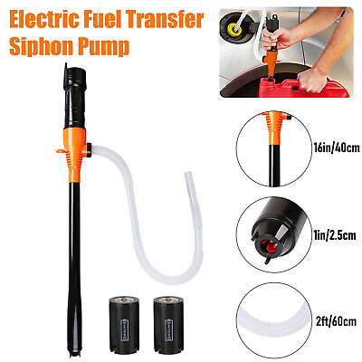 #ad Battery Powered Electric Fuel Transfer Siphon Pump Water Gas Oil Liquid 2.2 GPM $19.48