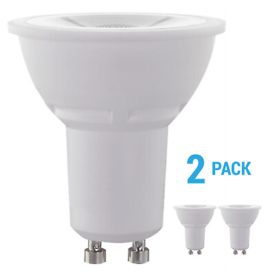 #ad Pack LED Reflector 40° Bulbs MR16 120V 6.5W 50W GU10 Dimmable 3000K Warm White $10.95