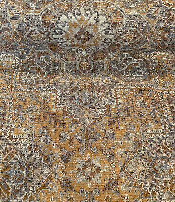 #ad Upholstery Swavelle Riggs Damask Sienna Pecan Chenille Fabric By The Yard $22.95