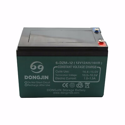 #ad Replacement 6 DZM 12 Battery 12V 12Ah For Golf Cart Motorcycle Scooter Dirt Bike $60.57