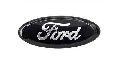 #ad #ad FORD FULL BLACK EMBLEM 7 INCH OVAL LOGO Front Grille Tailgate Badge 1999 16 New $20.99