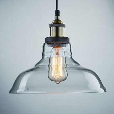 #ad Blown Glass Kitchen Pendant Lighting Modern Farmhouse Hanging Lights Fixture $44.99