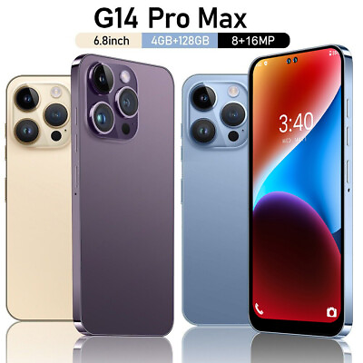 #ad Unlocked Smartphone G14 Pro Max 5G 6.8quot; 4GB128GB Android Cell Phone 5000mAh $94.59