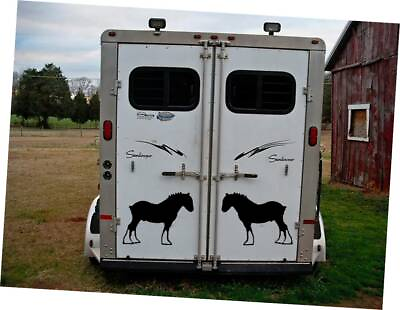 #ad Clydesdale Stickers Mirrored TP 1317 vinyl 12quot; Decal draft horse $19.78