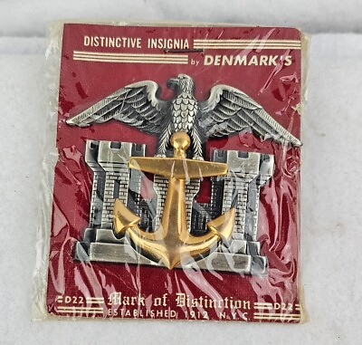 #ad U.S. Army Corps of Engineers Floating Plant amp; Dredging Fleet Hat Badge NOS $17.00