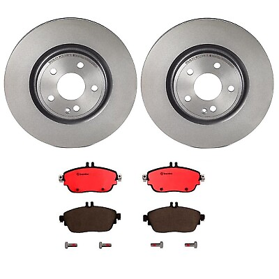 #ad Brembo Front Brake Kit 320mm Disc Rotors and Ceramic Pads For Mercedes C117 X156 $209.95