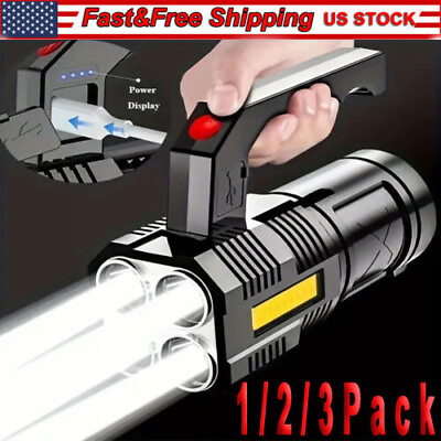 #ad Super Bright 22000LM LED Flashlight High Powered Torch USB Rechargeable Lamp $16.79