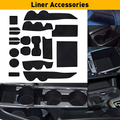 #ad Liner Accessories For Black Tacoma 16 22 Cup Toyota Console Door Pocket Insert B $16.91