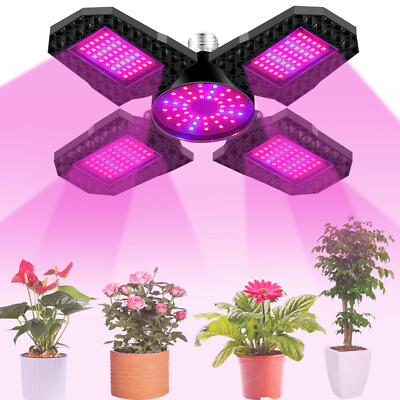 #ad LED Grow Light Bulb Plants Growing Lamp Flower Indoor Hydroponics Full Spectrum $93.69