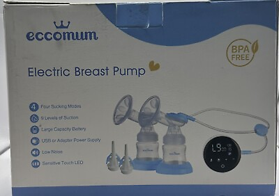 #ad Eccomum Electric Double Breast Pump Breastfeeding With 4 Modes Brand New $28.99