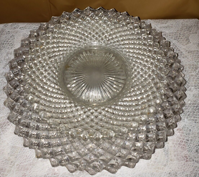 #ad Vintage Glass English Hobnail Plates 4 Westmoreland Glass 2 8quot; 2 6quot; $11.00