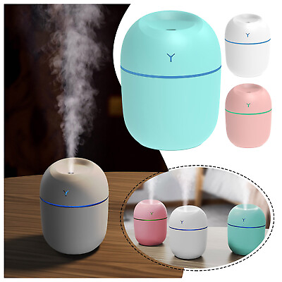 #ad Portable USB 220ML Humidifier Cold Fog Humidifier With Night Light Mute Air $10.36