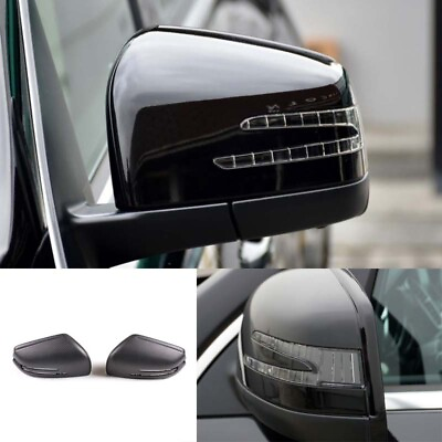 #ad 2X Cover Replace Matte Carbon Fiber Rear View Side Mirror For Benz G Class 13 18 $585.30