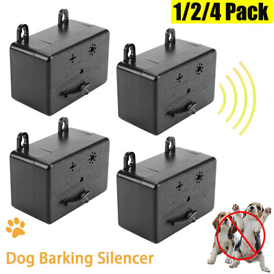 #ad Outdoor Ultrasonic Anti Barking Device Dog Bark Control Sonic Silencer 1 4Pack $49.99