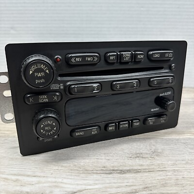 #ad 03 05 OEM GMC Chevrolet Factory RDS Stereo Radio 6 Disc Changer CD Player $139.99