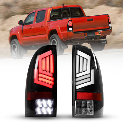 #ad LED Tail Lights For 2005 2015 Toyota Tacoma Sequential Brake Lamps Rear Lights $269.99