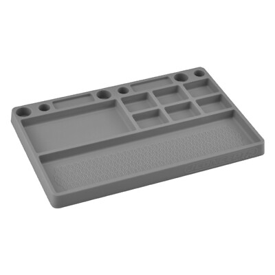 #ad Jconcepts Rubber Parts Tray Gray for 1 10 and 1 8 Vehicles 25508 $18.99