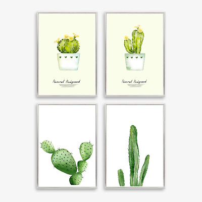 #ad Cactus Plant Prints Canvas Poster Home Office Wall Hanging Art Decoration $5.68
