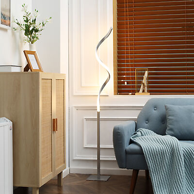 #ad Modern Spiral Floor Lamp LED Standing Lamp for Living Room Bedroom Office $71.99