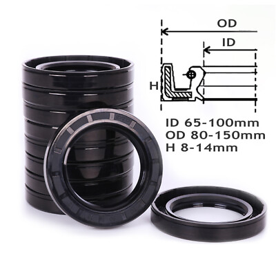 #ad NBR TC Oil Seals Rotary Shaft Double Lip Metric Nitrile Rubber ID 105 400mm $30.32