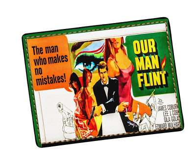 #ad OUR MAN FLINT 1966 Spy Movie On A New Wallet $29.99