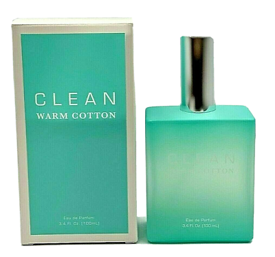 #ad Clean Warm Cotton By Clean 3.4oz 100ml Edp Spray For Women New In Open Box $124.99