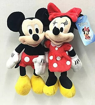 #ad Disney Mickey Mouse amp; Minnie Mouse 10quot; Plush Bean Doll $26.99
