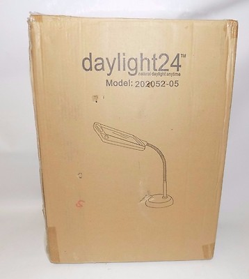 #ad Daylight 24 Natural Day Light Magnifier Desk Table Lamp Light Silver 202052 05 $59.99