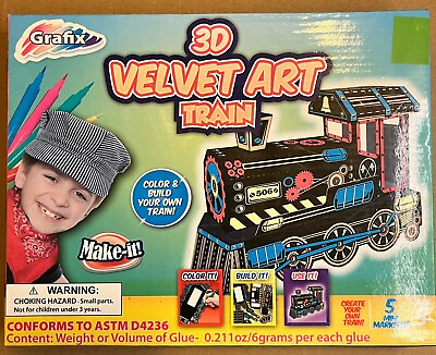 #ad Grafix 3d velvet art train project $10.00
