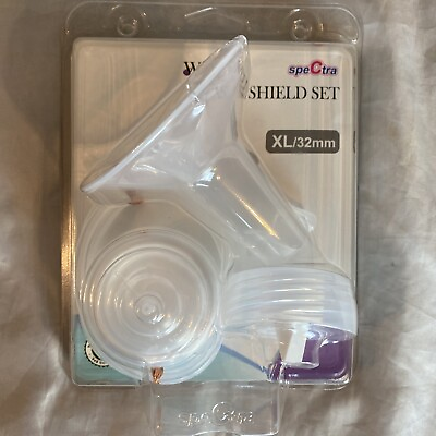 #ad New Spectra Wide Breast Shield Set For Breast Milk Pumps X Large 32 MM $20.23