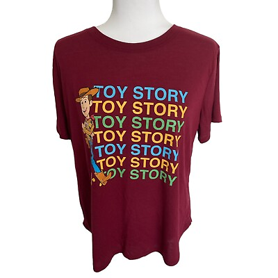 #ad Disney Toy Story 4 Woody Maroon XXL T Shirt $25.00
