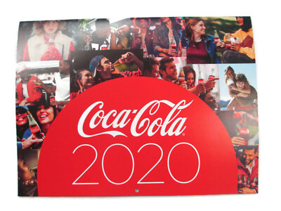 #ad Coca Cola Official Bottlers 2020 Calendar 12 Month Coke Trivia Holidays Marked $3.50