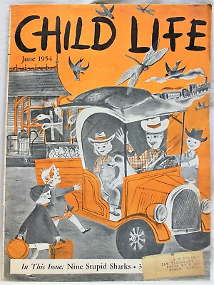 #ad CHILD LIFE MAGAZINE JUNE 1954 VINTAGE CHILDREN#x27;S STORIES GAMES ENTERTAINMENT $7.49