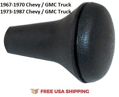 #ad For 1967 1970 amp; 1973 1987 Chevy Truck GM Black Shifter Knob 3 Speed amp; Automatic $16.90