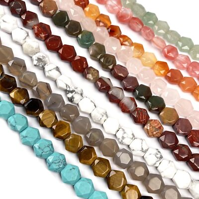#ad Natural GemStone Square Beading Crystal Loose Beads for Jewelry Making 15.5#x27;#x27; $3.32