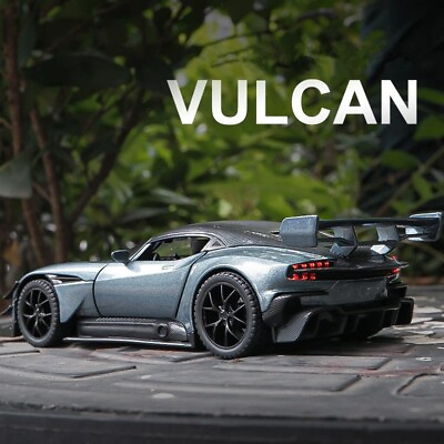 #ad 1:32 Aston Martin Vulcan Diecast Model Cars Sound Light Vehicles Simulation Toys $26.90