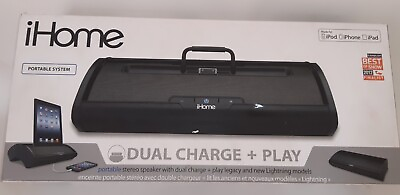 #ad iHome Dual Charging Protable Stereo System for 30 Pin Products with... $41.00