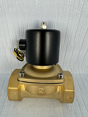#ad Electric Solenoid Valve G1.5quot; Thread 2W 400 40 2 2 way N C Water Valve AC 110V $67.99
