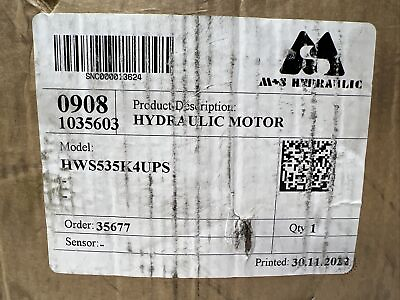 #ad M S Hydraulics HWS535K4UPS 3 GHA 11 Hydraulic Motor Pump $663.00