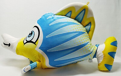 #ad Classic Toy Company Blue Yellow Stuffed Animal Fish $8.40